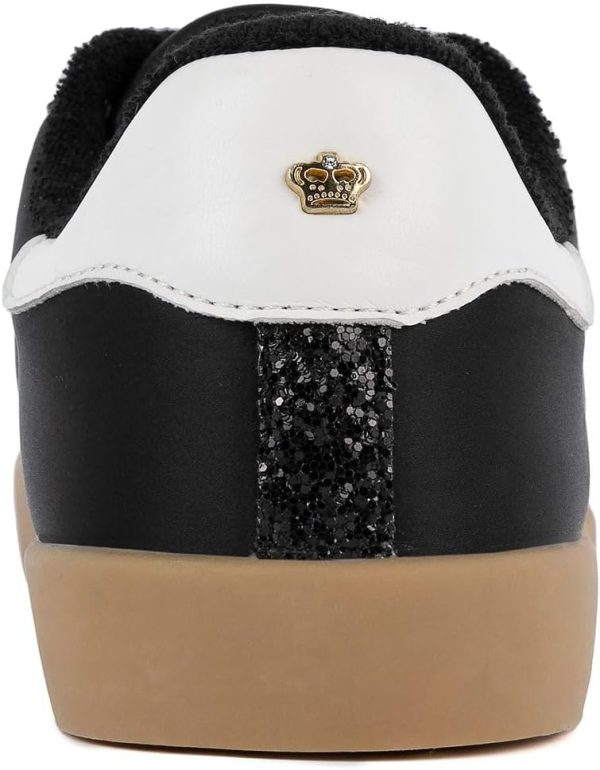 Juicy Couture Women's Lace-Up Fashion Sneaker Shoes – Classic Tennis Trainers for Casual, Comfortable Walking lace-up