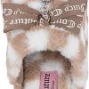 Juicy Couture Women's Faux Fur Slippers – Fuzzy Closed-Toe, Fluffy Winter House Shoes, Comfortable Slip-Ons sam s club