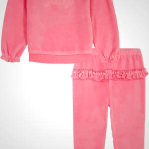 Juicy Couture baby-girls 2 Pc Velour Pant Set