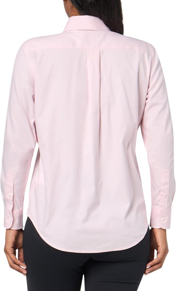 Brooks Brothers Womens Classic Fit Long Sleeve Non-Iron Stretch Blouse-1