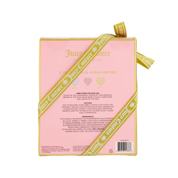Juicy Couture 3 Pack Liquid Highlighter Makeup Set – Bloom, Shine, & Glow, Buildable & Lightweight liquid calcium