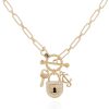 Juicy Couture Silvertone Thick Chain Heart Charm Toggle Necklace For Women-0