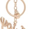Juicy Couture Cute Key Chains for Women, Gold-Tone Logo Keychain with Clear Crystals, Juicy Gifts-4
