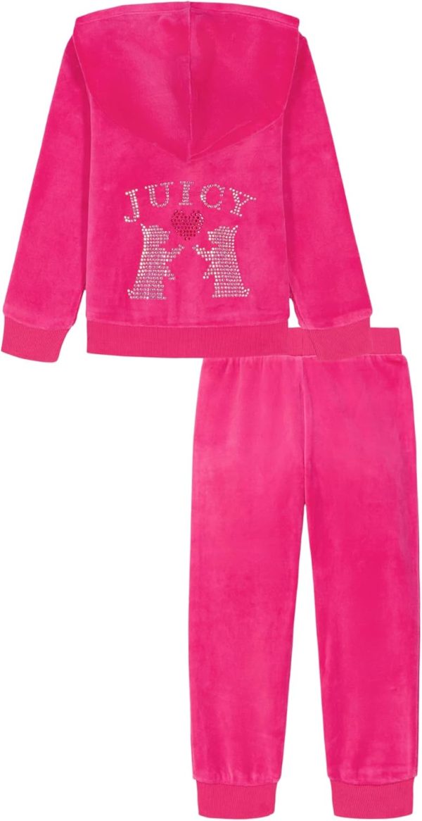 Juicy Couture baby-girls 2 Pc Velour Pant Set-1
