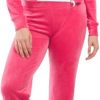 Juicy Couture Velour Pink Party Tracksuit Size M velour lashes