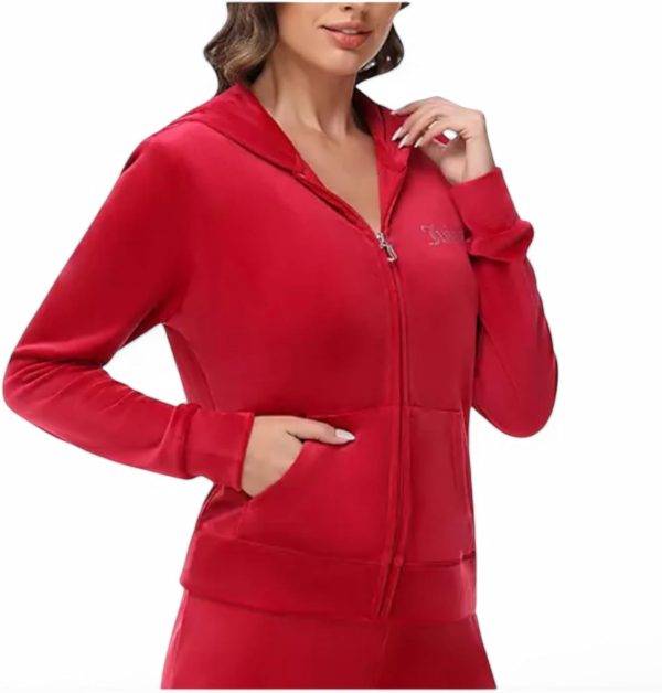 Juicy Couture Women's Bling Velour Hoodie-2