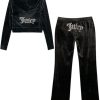 Juicy Couture Women's Bling Velour Tracksuit juicy seafood