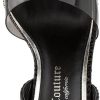 Juicy Couture Women's High Heels - Slingback Dress Sandals Featuring Lucite Strap and Dazzling Rhinestone Logo Embellishments-3