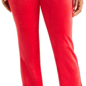 Juicy Couture Womens Rib Waist Velour Pants with Drawcord juicy juice