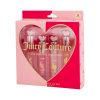 Juicy Couture 4 Pack Lip Oil Set - Cherry, Rose, Raspberry, & Watermelon, Mini Oil Tubes Perfect for On-the-Go Application & Touch Ups pack