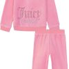 Juicy Couture baby-girls 2 Pc Velour Pant Set-1