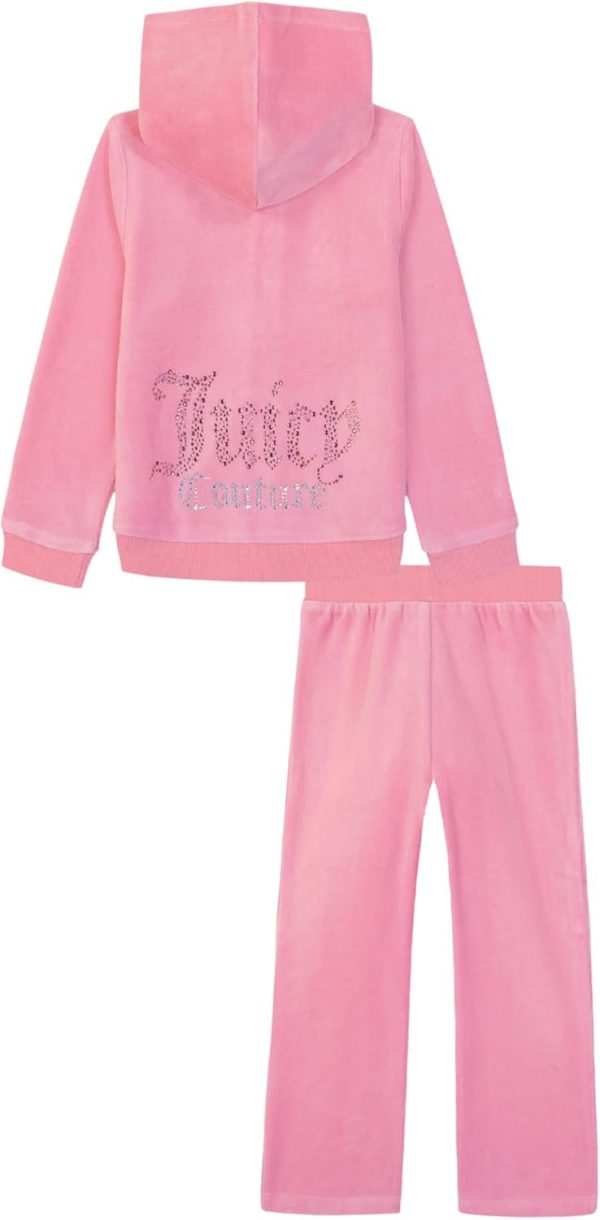 Juicy Couture baby-girls 2 Pc Velour Pant Set-1