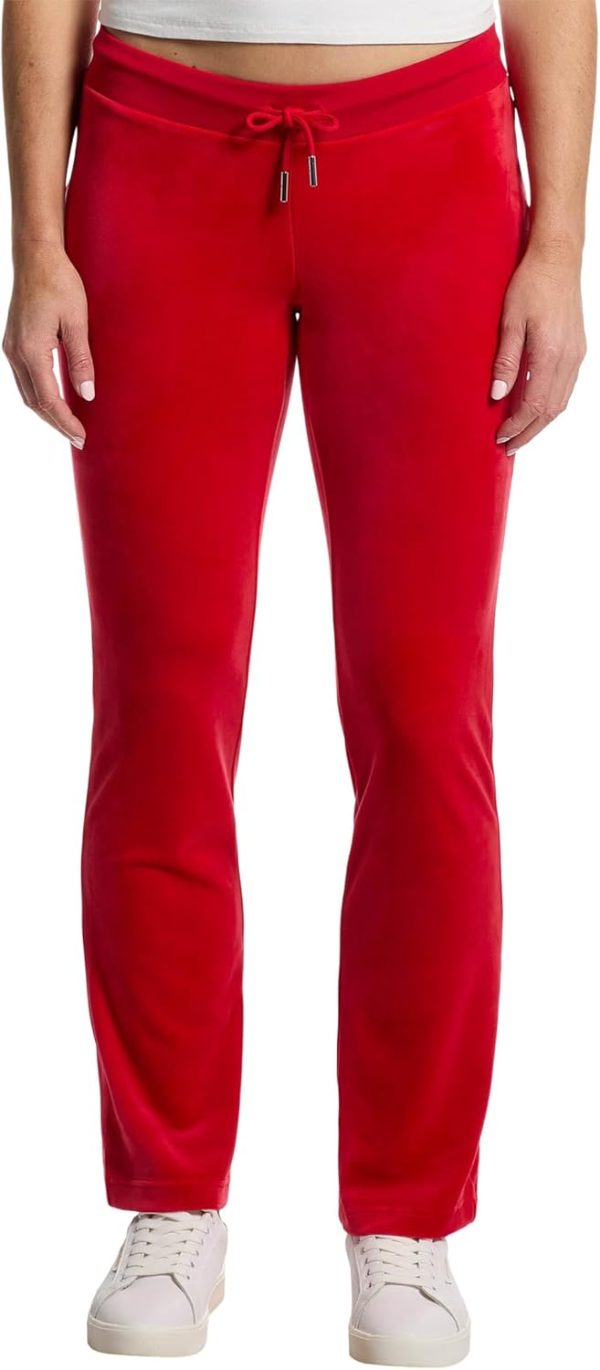 Juicy Couture Womens Rib Waist Velour Pants with Drawcord juicy beauty