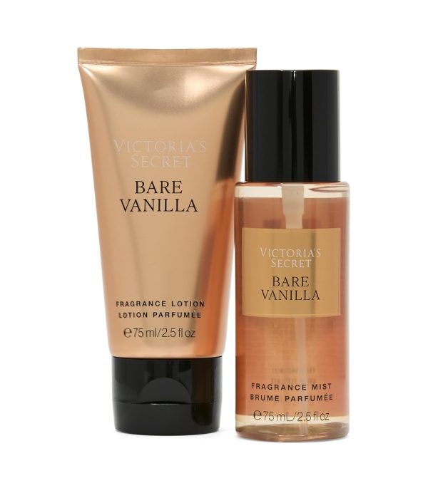 Victoria's Secret Bare Vanilla Mini Fragrance Duo Gift Set, Notes of Soft Cashmere-1