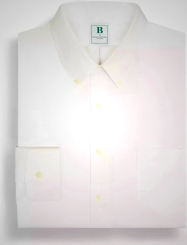 Brooks Brothers B Men’s Regular Fit Non-Iron Solid Pinpoint Dress Shirt