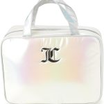 Juicy Couture Iridescent Makeup Bag Cosmetics Organizer Travel Essentials Weekender Iridescent couture meaning