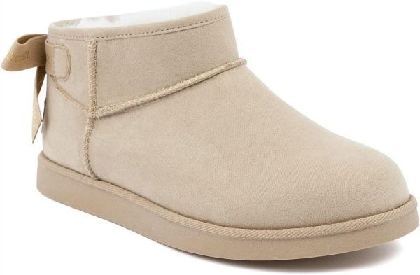 Juicy Couture Women Slip On Winter Boots Warm Microsuede Insulated Fashion Ankle Booties Outdoor Snow Boot-Olden juicy seafood