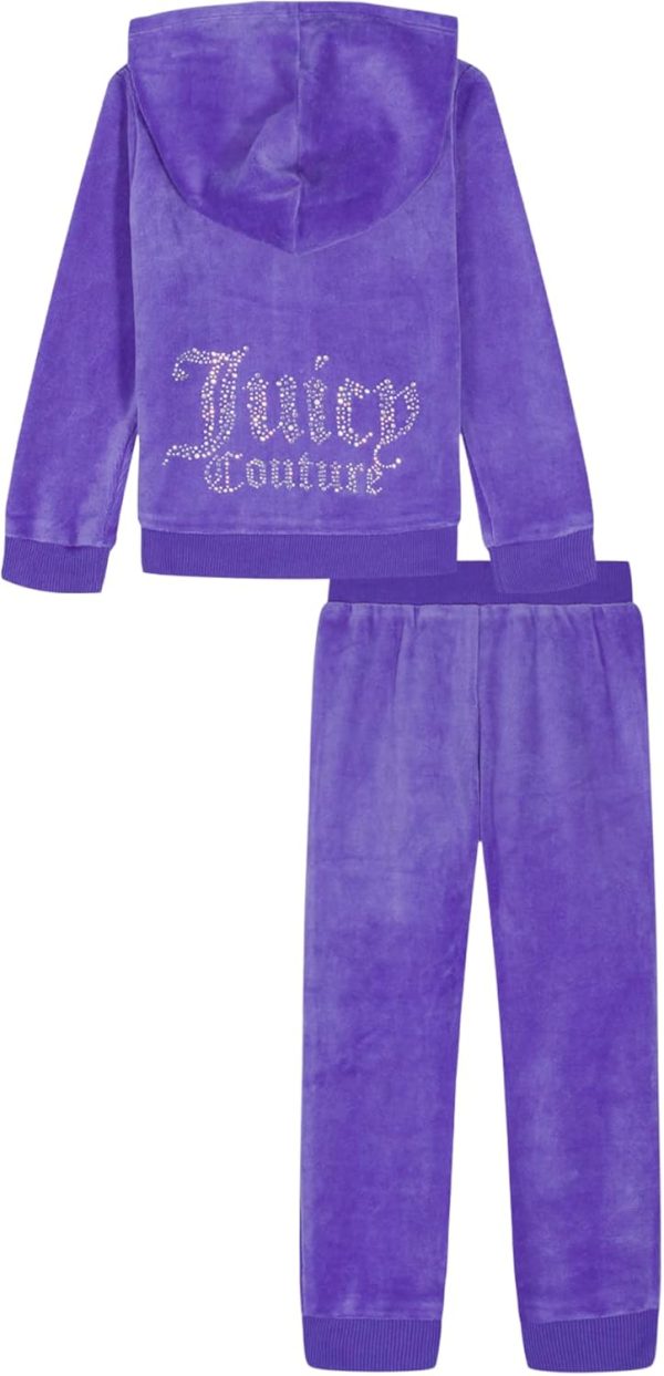 Juicy Couture baby-girls 2 Pc Velour Pant Set-1