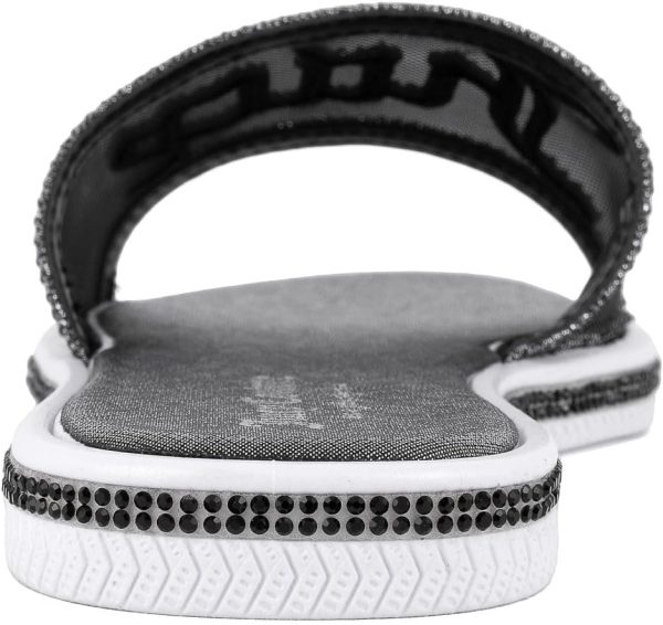 Juicy Couture Women's Slide Sandals - Glitter Bling Open Toe Sparkle Flats - Dressy Summer Casual Footwear slideshare