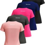 Juicy Couture Women's Mesh Back Short Sleeve Athletic Shirts – Workout Tops for Fitness, Gym, Yoga & Activewear (Plus)-0