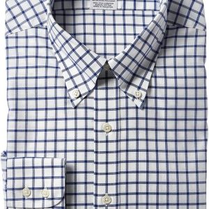 Brooks Brothers Mens Non-Iron Stretch Twill Patterened Button-Down Collar Dress Shirt stretch marks