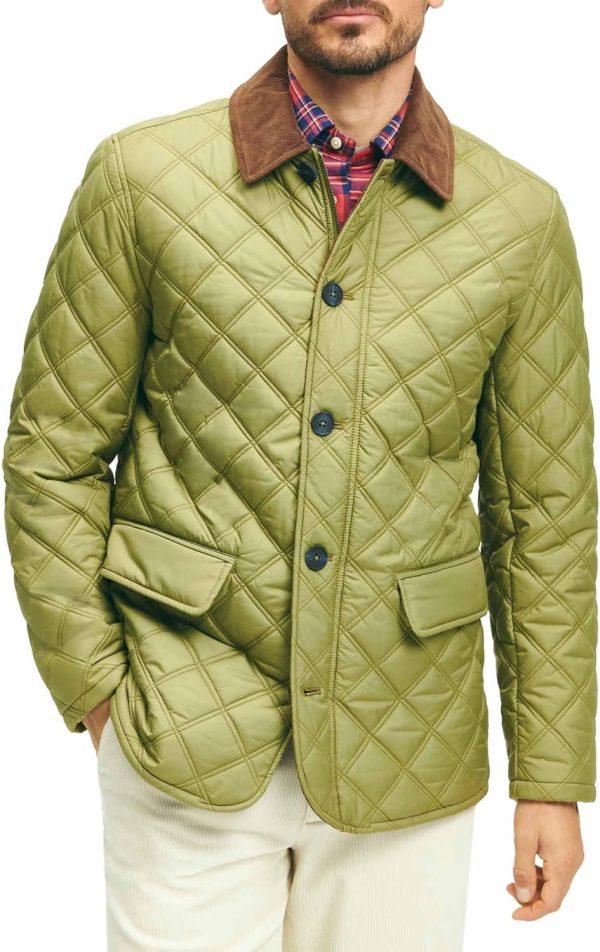 Brooks Brothers mens Diamond Quilted Walking Coat-1