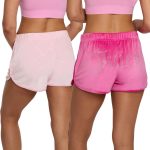 Juicy Couture Women's 2-Pack Sleep and Lounge Velvet Fleece Dolphin Shorts juicy beauty