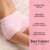 Juicy Couture Women's 2-Pack Sleep and Lounge Velvet Fleece Dolphin Shorts-2