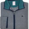 Brooks Brothers Mens Contrast Polar Fleece Polyester Full Zip Sweater, polaroid camera