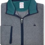 Brooks Brothers Mens Contrast Polar Fleece Polyester Full Zip Sweater, polaroid camera