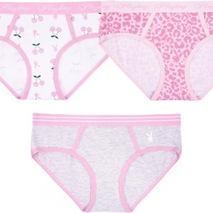 Playboy Women's Juniors Ladies Bunny Print Underwear and Sports Bra Sets in Sizes XXS-XL juniors baby shop