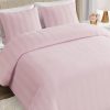 Juicy Couture Jenny Velour Striped Jacquard Queen/Full Size Duvet Cover Bedding Set Ensemble - Pink 3 Piece Set jenny saville