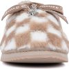 Juicy Couture Women's Faux Fur Slippers – Fuzzy Closed-Toe, Fluffy Winter House Shoes, Comfortable Slip-Ons-3
