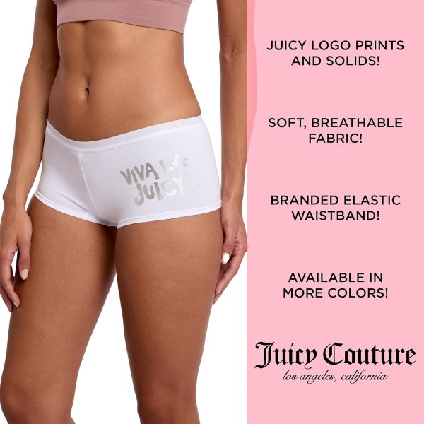 Juicy Couture Women's 5 Pack Cotton Underwear Set-4