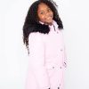 Juicy Couture Girls Coat, Faux Fur Hooded Winter Jacket, Warm Padded Parka Hoodie, Kids Heavyweight Winter Coat-4