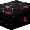 Juicy Couture Elegant Crown Diamond Ombre 50" x 70" Plush Throw Blanket, Black - Decorative Blankets for Sofas, Throws for Chairs, and Beds-4