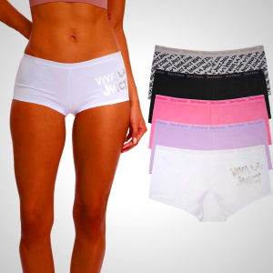 Juicy Couture Women's 5-Pack Cotton Underwear Set | Comfort & Style