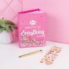 Make It Real Juicy Couture Boxed Journal Pen Set - Princess of Everything, Pink & Gold Glitter, w/Pen & Stickers, Diary for Girls Kids Tweens Teens real madrid
