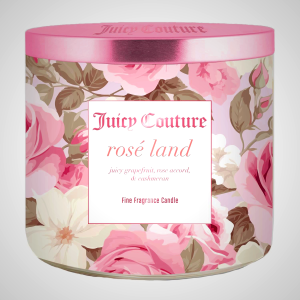 Juicy Couture Rosé Land Candle - Home Fragrance Jar Candle