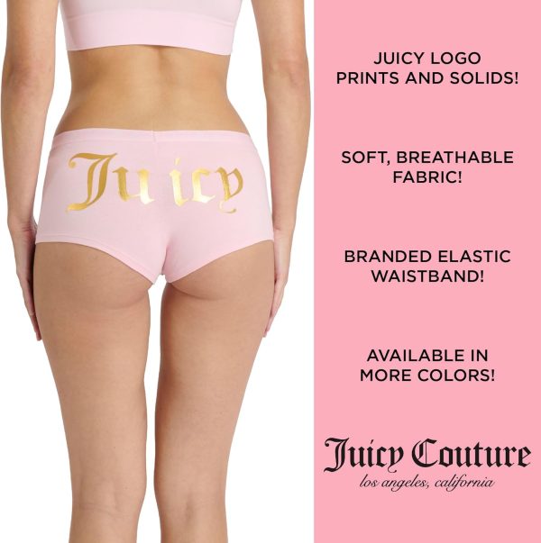 Juicy Couture Women's 5 Pack Cotton Underwear Set-4