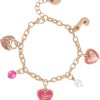 Juicy Couture Kids Charm Bracelets for Girls, Gold-Tone Girls' Bracelets with Novelty and Logo Charms, Juicy Gifts couture