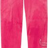 Juicy Couture Girls' Pull-on Plush Velour Jogger, Ribbed Waist & Cuffs pull on jeans for women