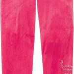 Juicy Couture Girls' Pull-on Plush Velour Jogger, Ribbed Waist & Cuffs pull on jeans for women