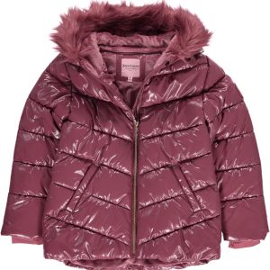 Juicy Couture Girls Coat, Faux Fur Hooded Winter Jacket, Warm Padded Parka Hoodie, Kids Heavyweight Winter Coat juicy