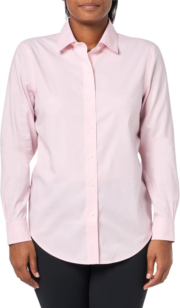 Brooks Brothers Womens Classic Fit Long Sleeve Non-Iron Stretch Blouse brooks glycerin max