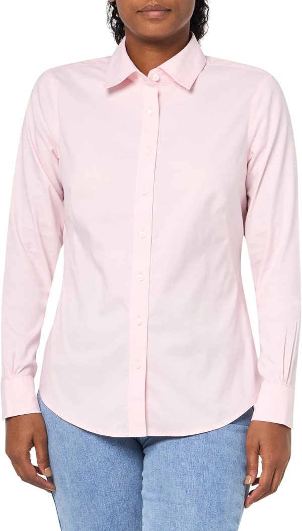 Brooks Brothers Womens Fitted Long Sleeve Non-Iron Stretch Blouse brooks glycerin