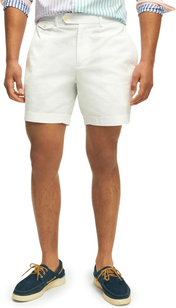 Brooks Brothers Mens Stretch Supima Cotton Poplin Chino 7 Inch Inseam Shorts brothers in blood the lions of sabi sand