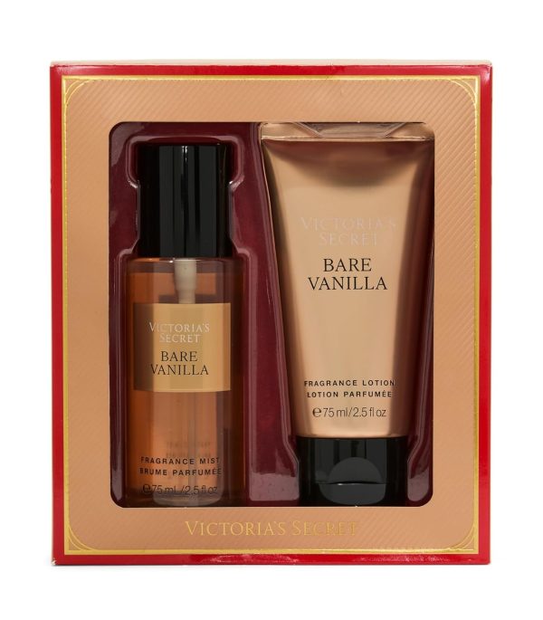 Victoria's Secret Bare Vanilla Mini Fragrance Duo Gift Set, Notes of Soft Cashmere-0