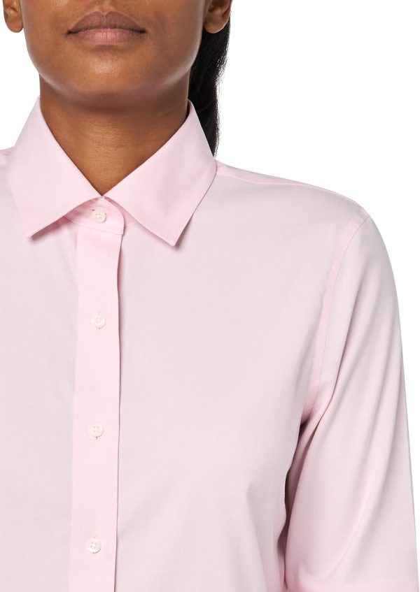 Brooks Brothers Womens Classic Fit Long Sleeve Non-Iron Stretch Blouse-2