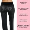 Juicy Couture Women's 2 Piece Velvet Fleece Long Sleeve Scoop Neck Fitted Top and Pants Lounge Sleepwear Set-1